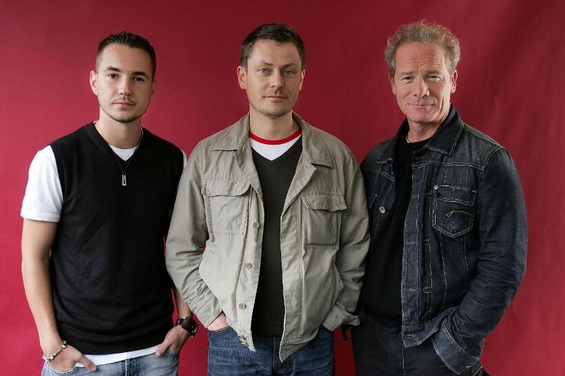 Martin Compston, Steve Hudson and Peter Mullan at the Toronto International Film Festival.