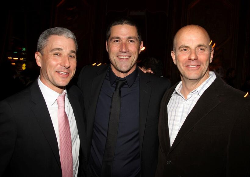 Matt Tolmach, Matthew Fox and Neal H. Moritz at the after party of "Vantage Point."