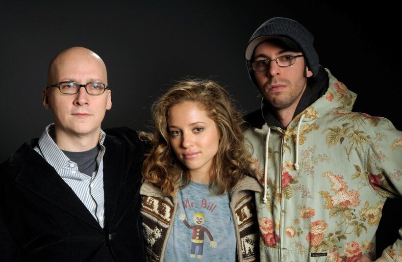 Greg Mottola, Margarita Levieva and Jesse Eisenberg at the Hollywood Life House.