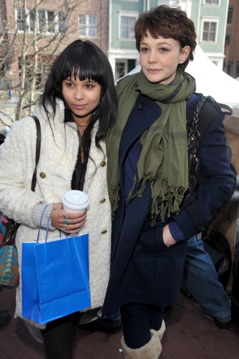 Zoe Kravitz and Carey Mulligan at the 2009 Sundance Film Festival.