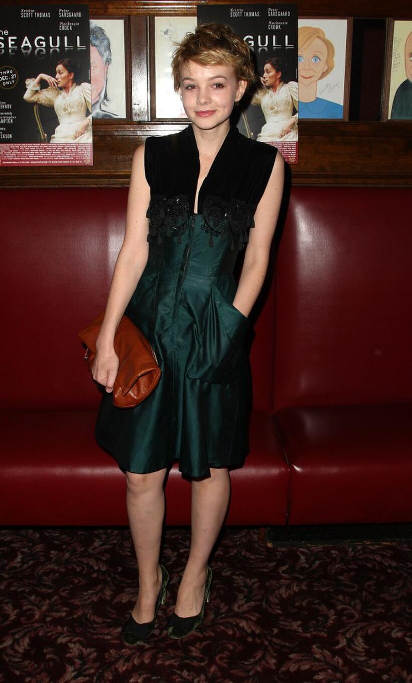 Carey Mulligan at the after party of the opening night of "The Seagull."