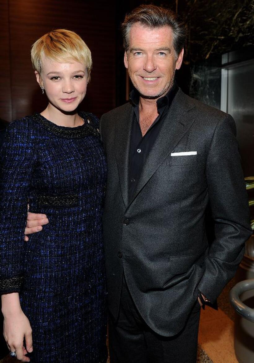 Carey Mulligan and Pierce Brosnan at the after party of the California premiere of "The Greatest."