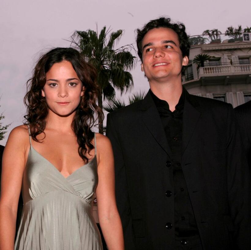 Alice Braga and Wagner Moura at the premiere of "Cidade Baixa" during the 58th International Cannes Film Festival.