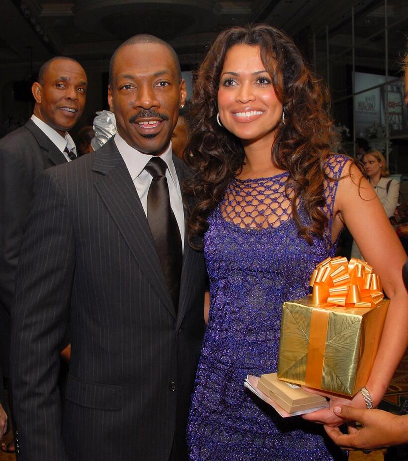Eddie Murphy and Tracy Edmonds at the Black Enterprises Top 50 Hollywood Power Brokers Celebration.