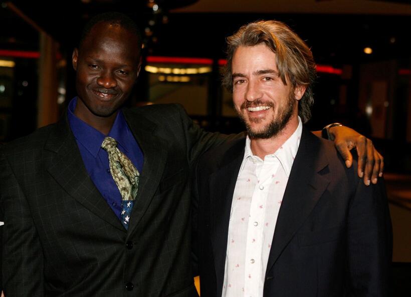 Dermot Mulroney and Daniel Abul Pach at the premiere of "God grew tired of us".