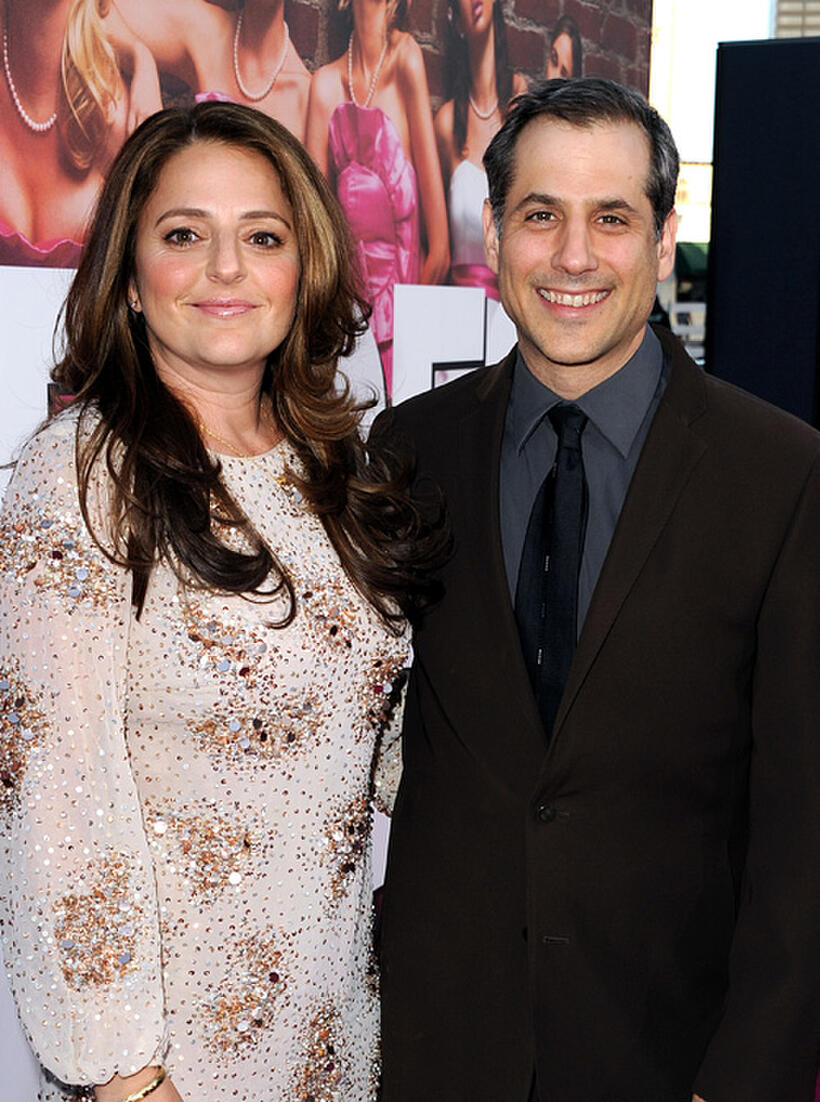 Annie Mumolo and producer Barry Mendel at the California premiere of "Bridesmaids."