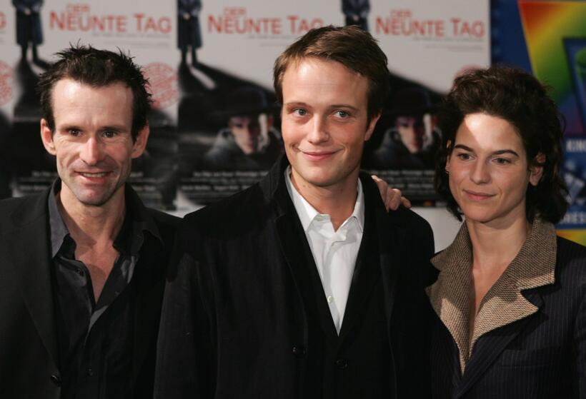 Ulrich Matthes, August Diehl and Bibiana Beglau at the world premiere of "Der Neunte Tag."