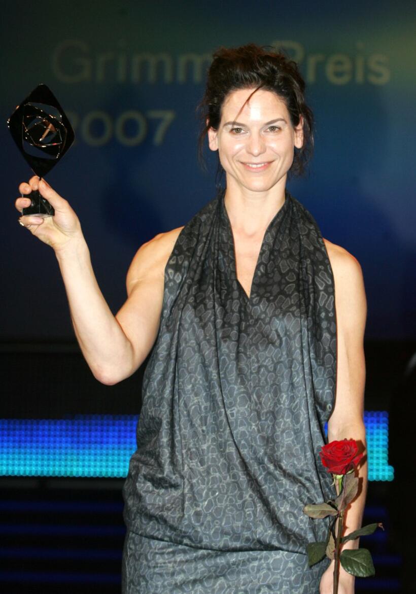 Bibiana Beglau at the Adolf Grimme Award ceremony.