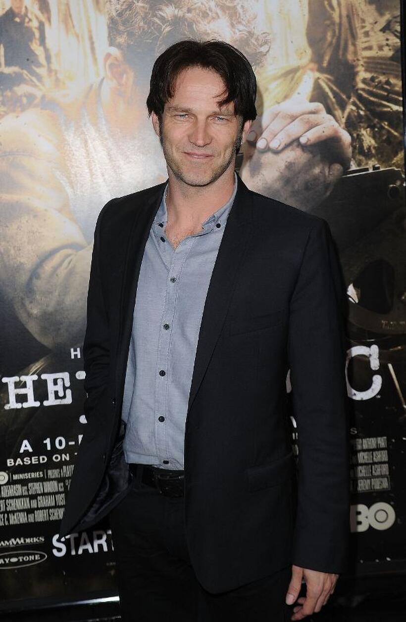 Stephen Moyer at the premiere of "The Pacific."