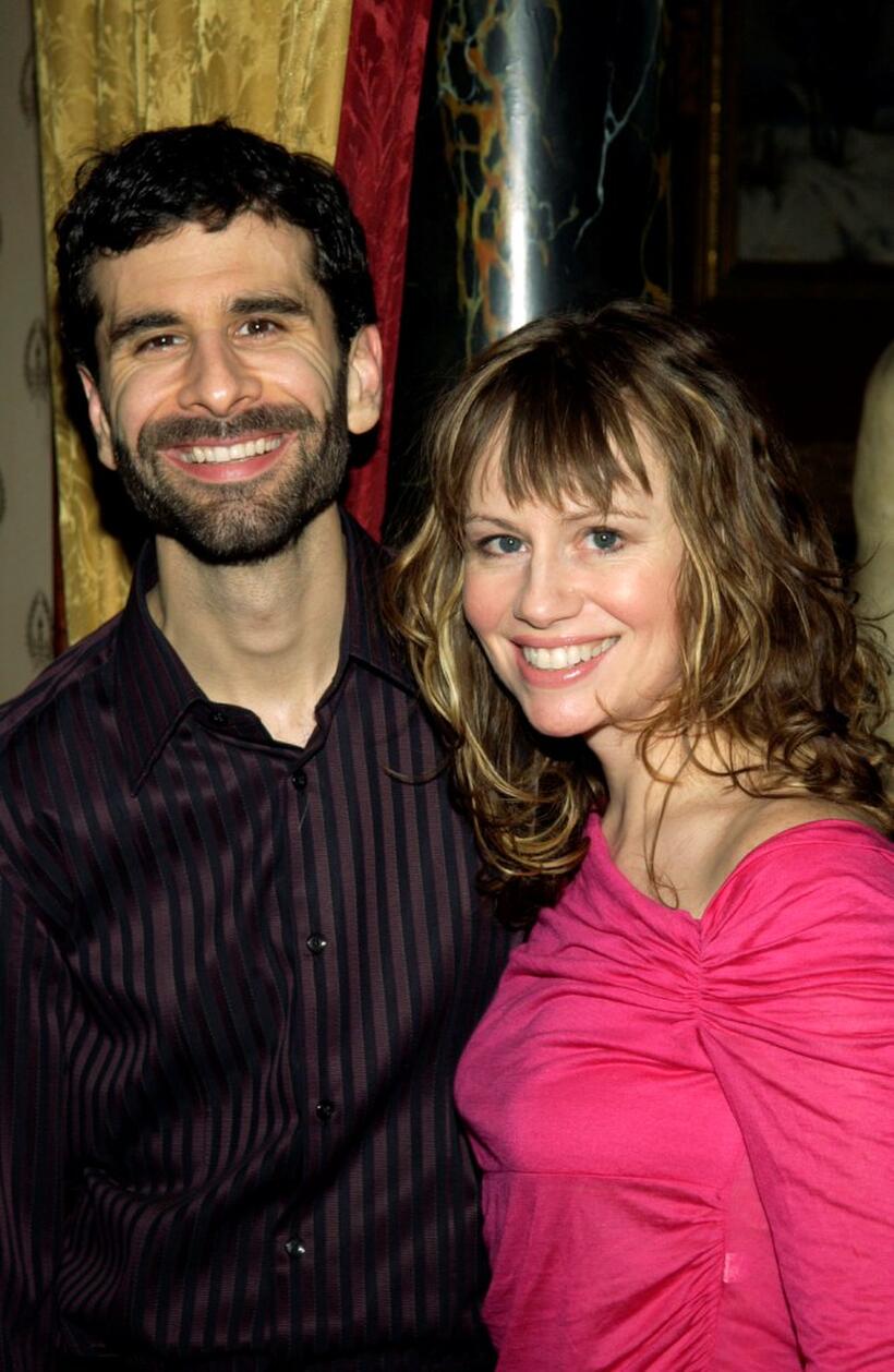 John Cariani and Sally Murphy at the after party of "Fiddler On The Roof."
