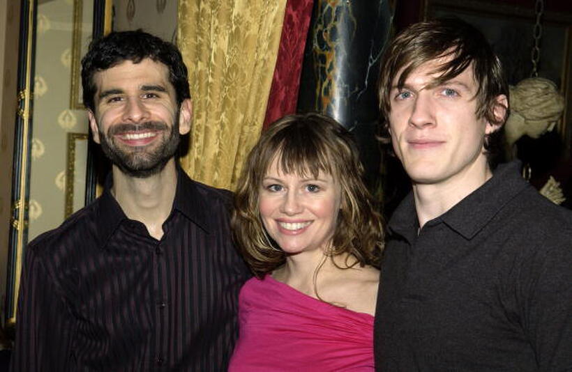 John Cariani, Sally Murphy and Patrick Heusinger at the after party of "Fiddler On The Roof."