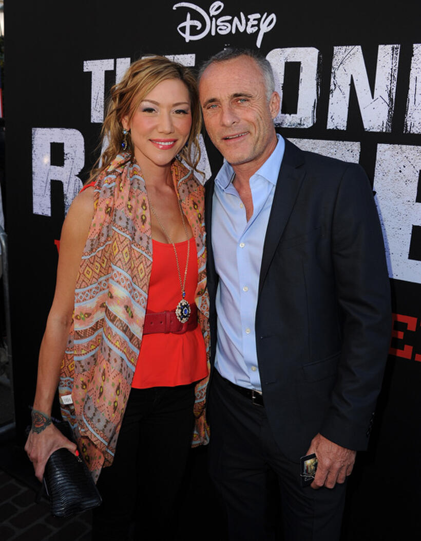 Sun Nea and Timothy V. Murphy at the California premiere of "The Lone Ranger."