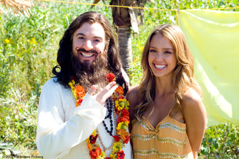 Mike Myers and Jessica Alba in "The Love Guru."