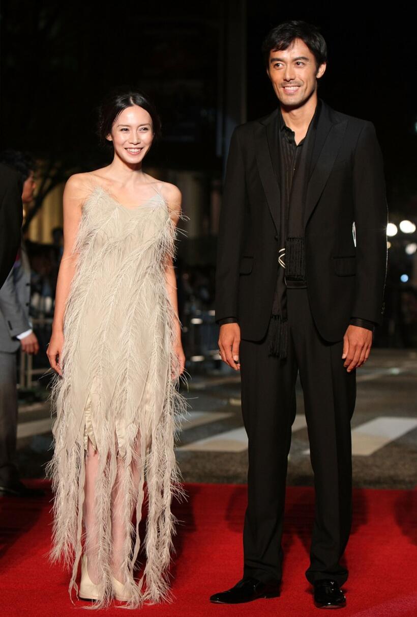 Miki Nakatani and Hiroshi Abe at the 20th Tokyo International Film Festival.