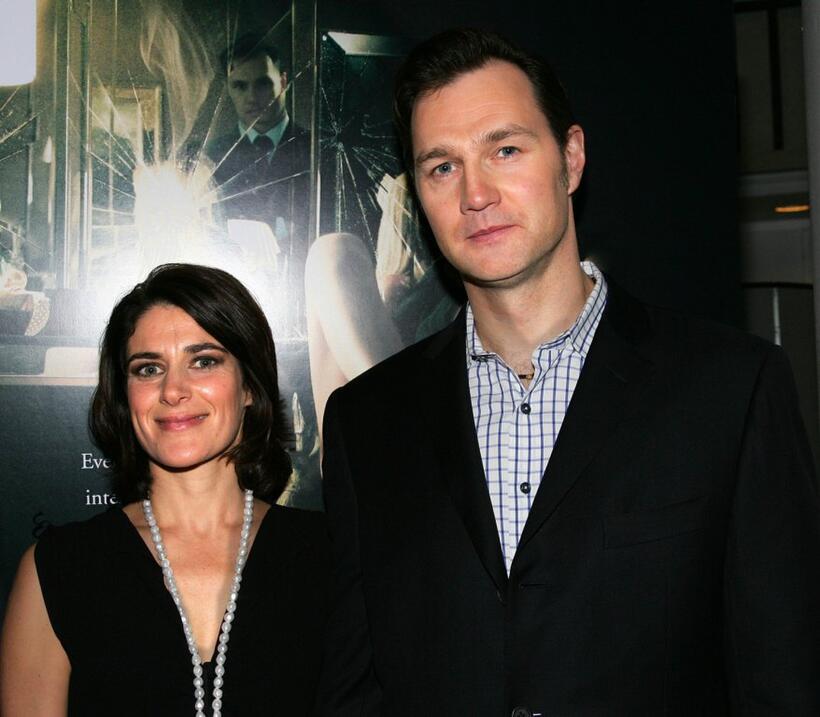 David Morrissey and Esther Freud at the premiere of "Basic Instinct 2: Risk Addiction."