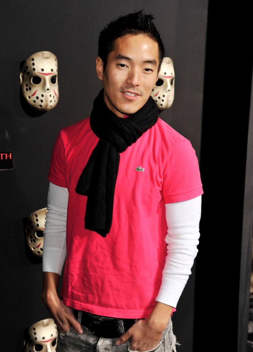 Leonardo Nam at the premiere of "Friday The 13th."