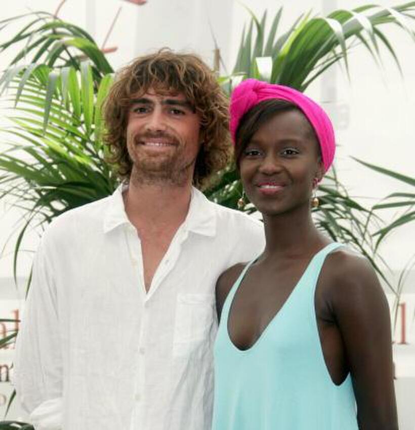 Nicolas Herman and Fatou N'Diaye at the promotion of the television serie "Tropiques Amers" during the 2007 Monte Carlo Television Festival.
