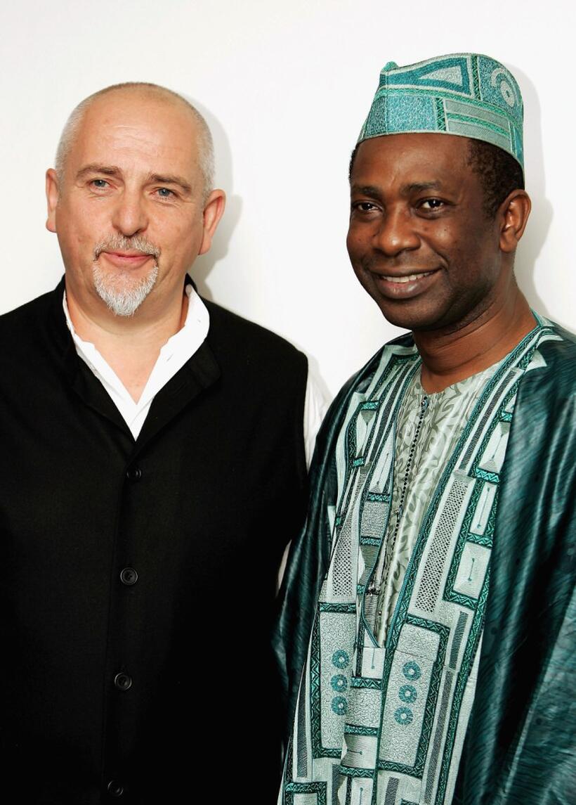Peter Gabriel and Youssou N'Dour at the Music Industry Trusts' Awards and Dinner 2004.