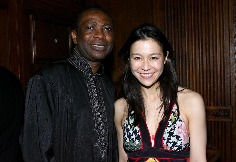 Youssou N'dour and Director Elizabeth Chai Vasarhelyi at the after party of the New York premiere of "Youssou N'dour: I Bring What I Love."