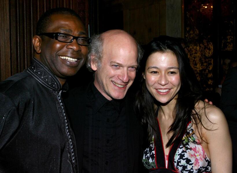 Youssou N'dour, Timothy Greenfield-Sanders and Director Elizabeth Chai Vasarhelyi at the after party of the New York premiere of "Youssou N'dour: I Bring What I Love."