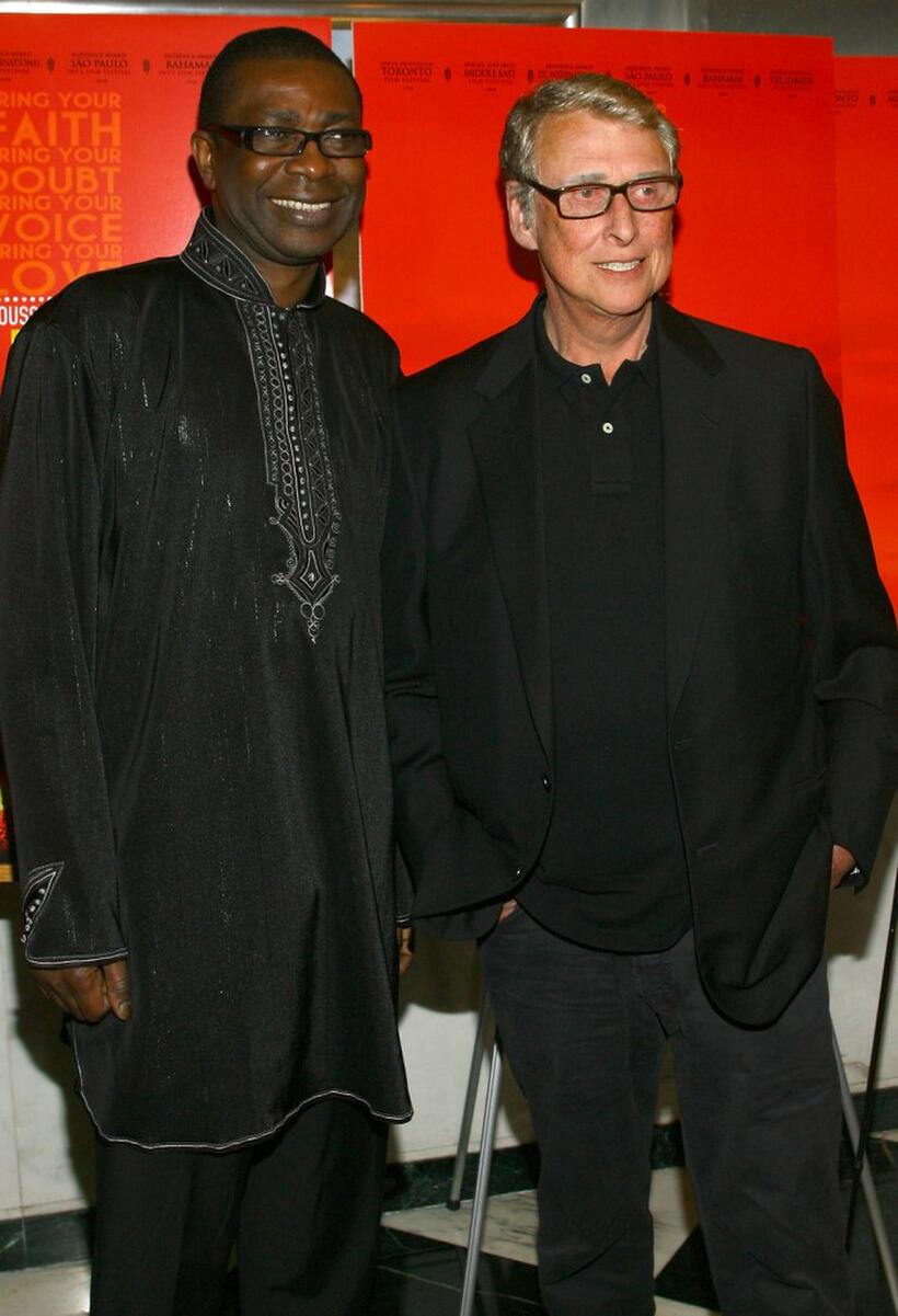 Youssou N'dour and Director Mike Nichols at the New York premiere of "Youssou N'dour: I Bring What I Love."