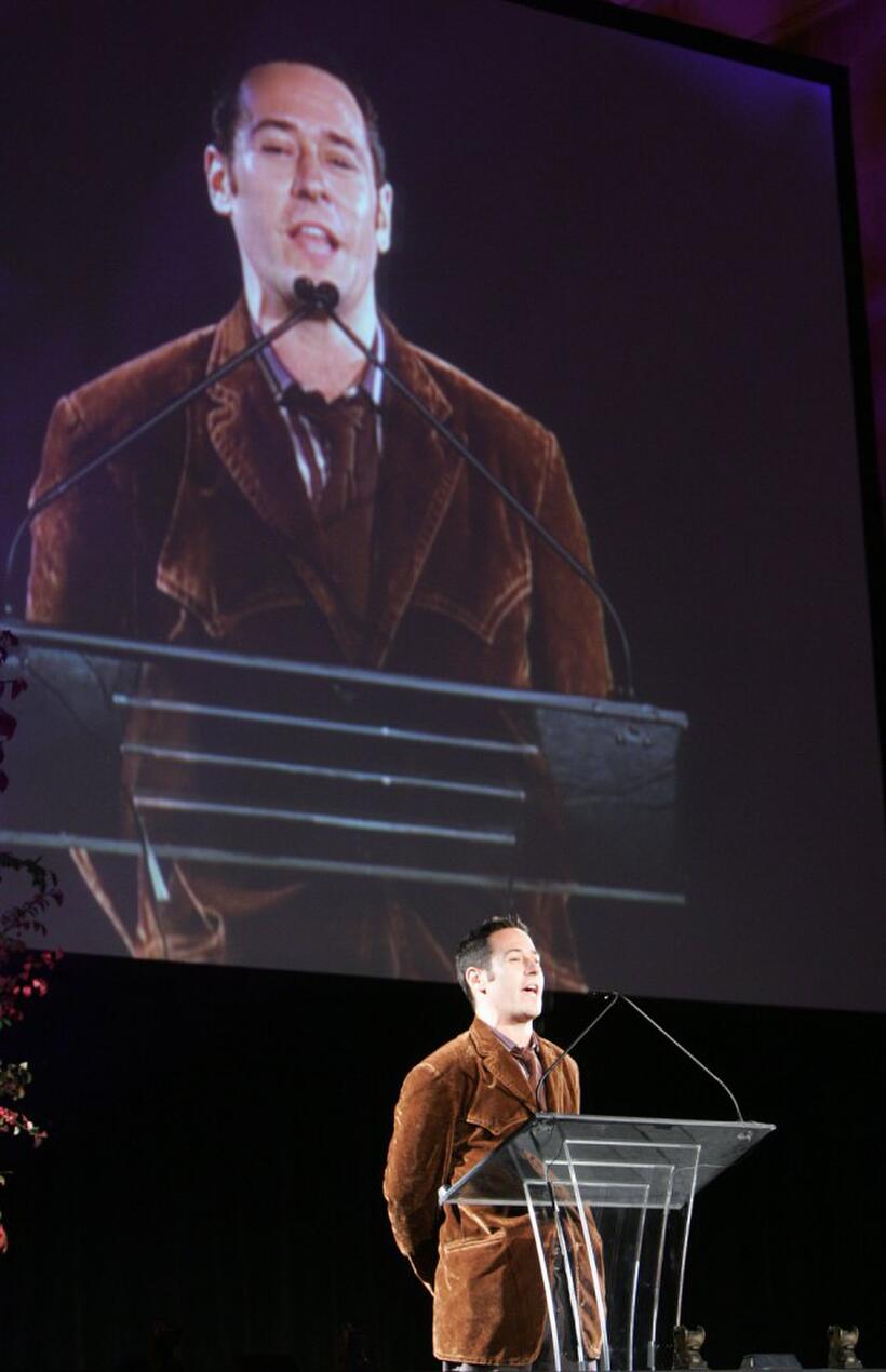 Rob Morrow speaks onstage at the Project A.L.S. "Tomorrow Is Tonight" 9th Annual Gala.