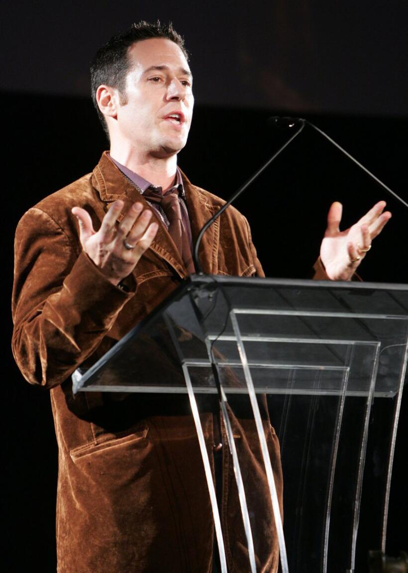 Rob Morrow speaks onstage at the Project A.L.S. "Tomorrow Is Tonight" 9th Annual Gala.
