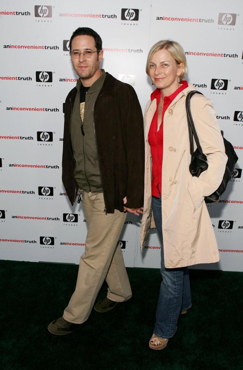 Rob Morrow and wife Debbon Ayer at the Premiere of "An Inconvenient Truth".