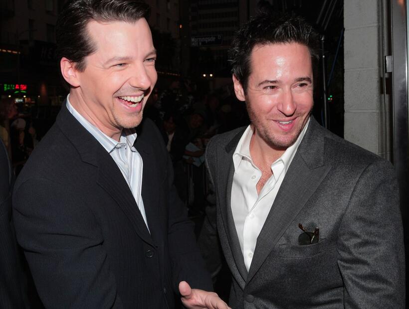 Rob Morrow and Sean Hayes at the premiere of Warner Bros. "The Bucket List".
