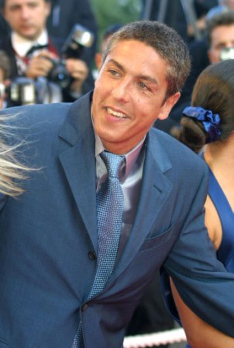 Samy Naceri at the screening of "La Chambre des Officiers" during the 54th Cannes Film Festival.