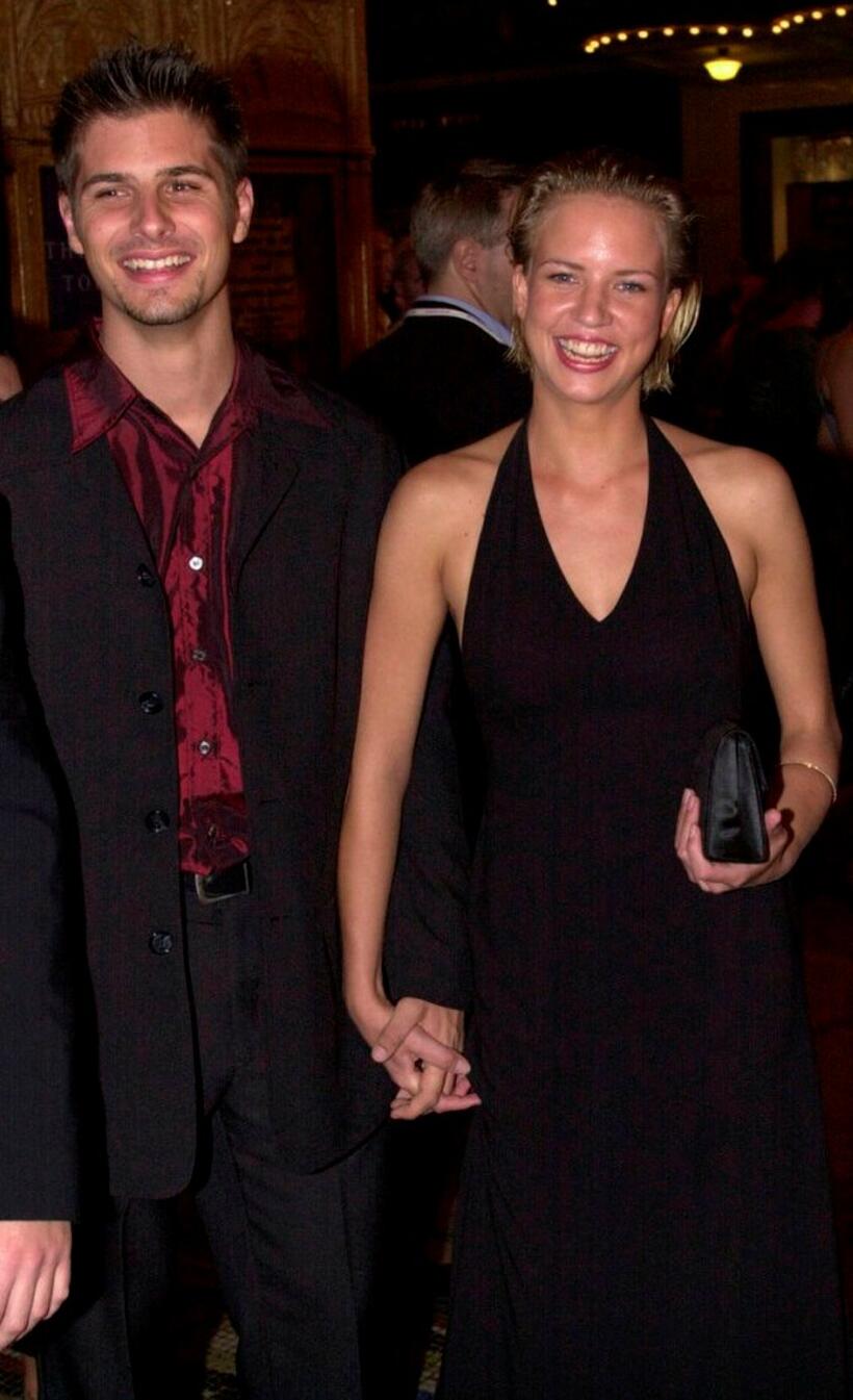 Ryan Johnson and Jessica Napier at the premiere of "Cut."