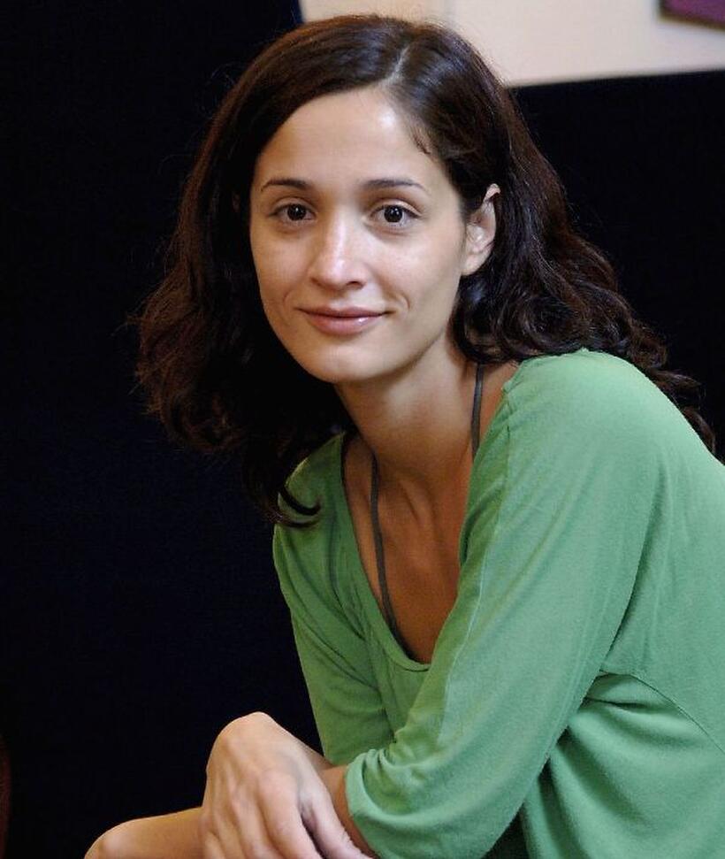 Verica Nedeska at the promotion of "Karaula" during the San Sebastian Film Festival.