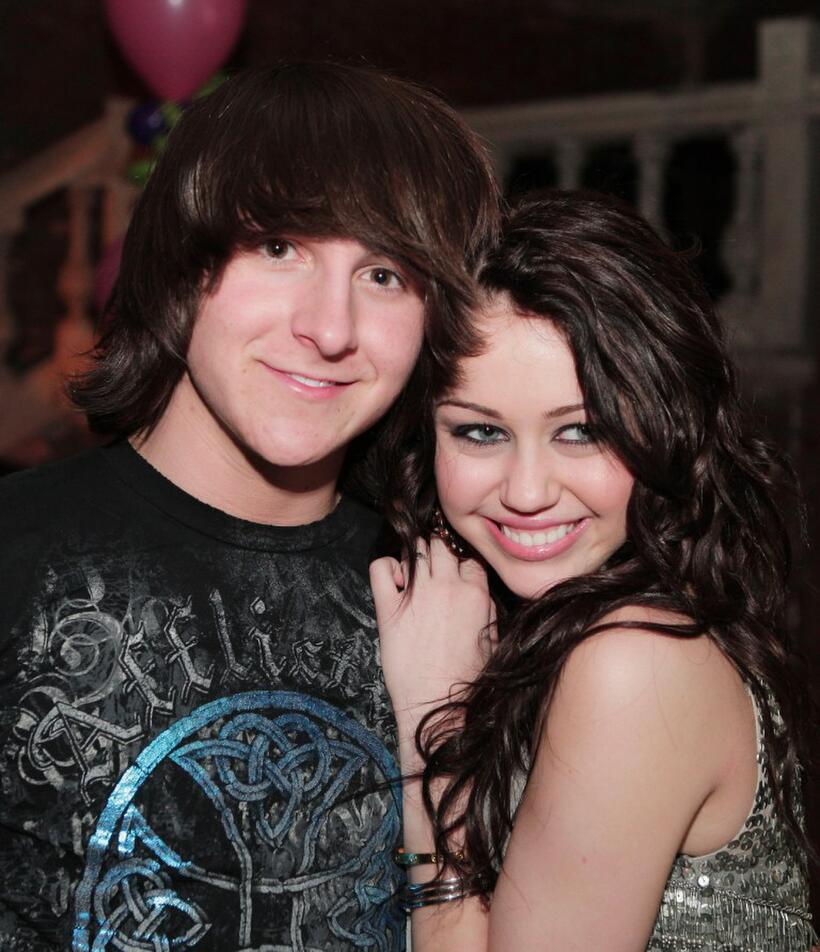 Mitchel Musso and Miley Cyrus at the after party of the premiere of "Hannah Montana & Miley Cyrus: Best of Both Worlds Concert."
