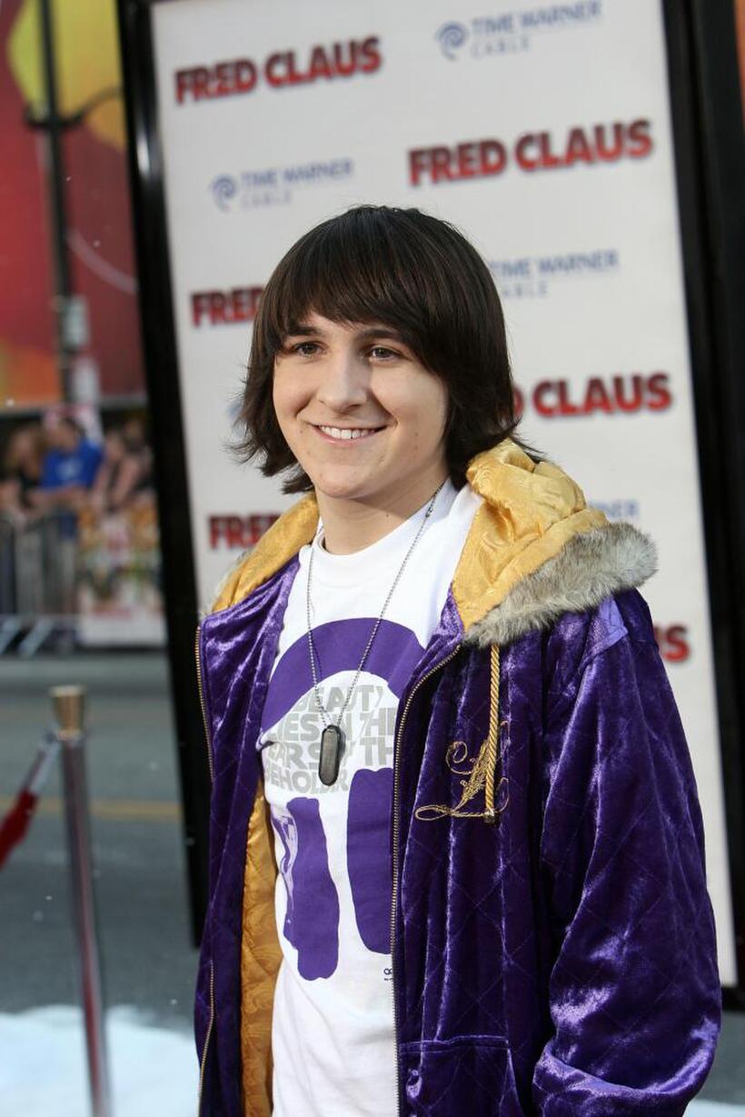 Mitchel Musso at the premiere of "Fred Claus."