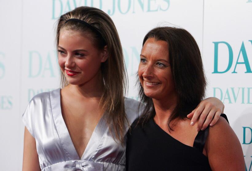 April Rose Pengilly and Layne Beachley at the David Jones Winter 2008 Collection Launch.
