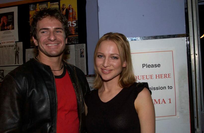 Damien De Montemas and Kate Beahan at the Australian premiere of "Garage Days."