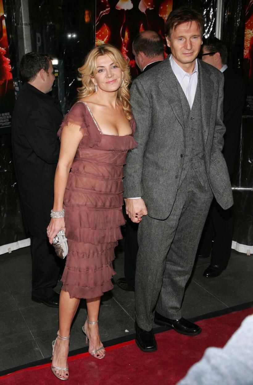 Natasha Richardson and Liam Neeson at the premiere of "Dreamgirls."