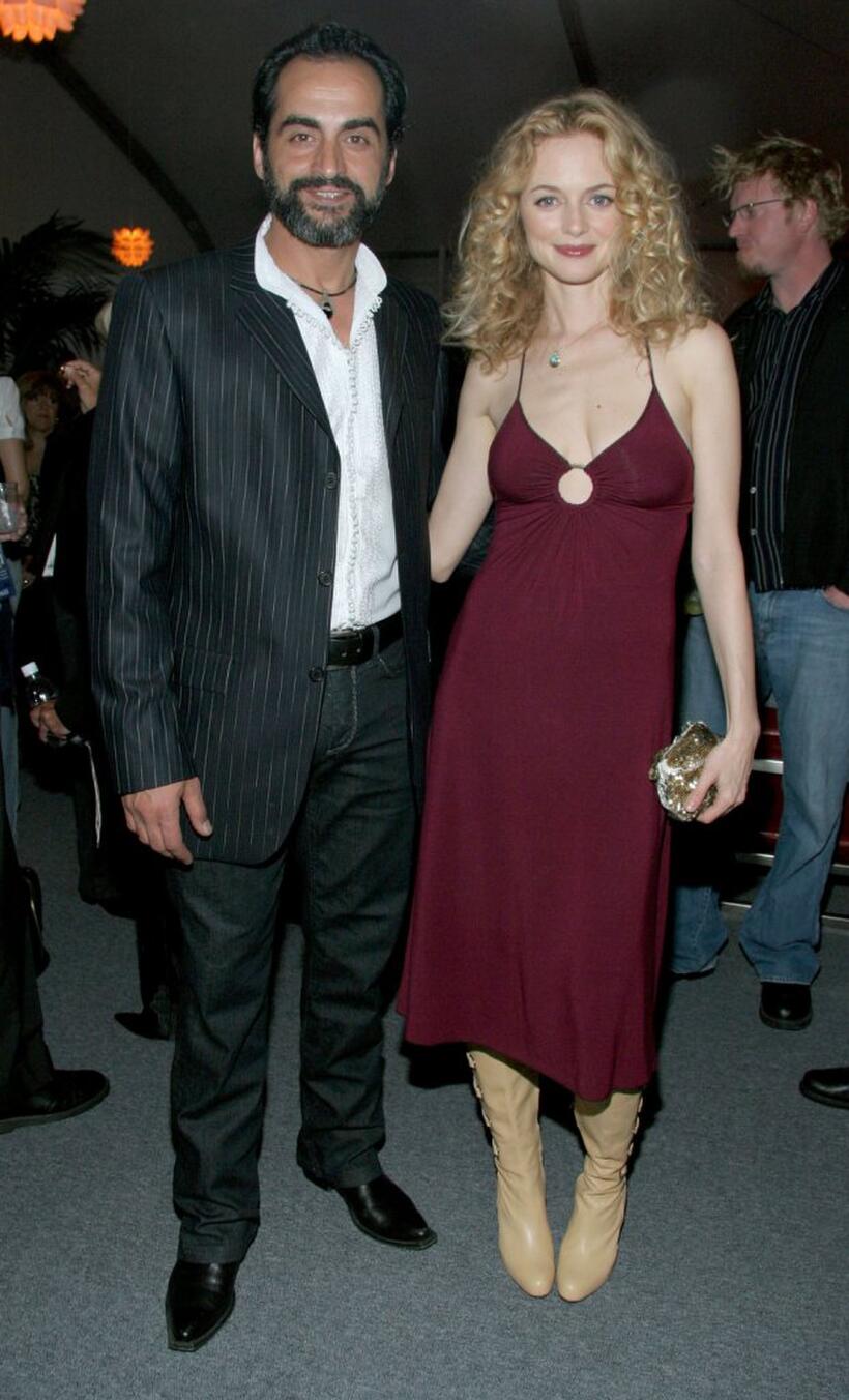 Navid Negahban and Heather Graham at the world premiere party of "Broken" during the AFI FEST 2006.