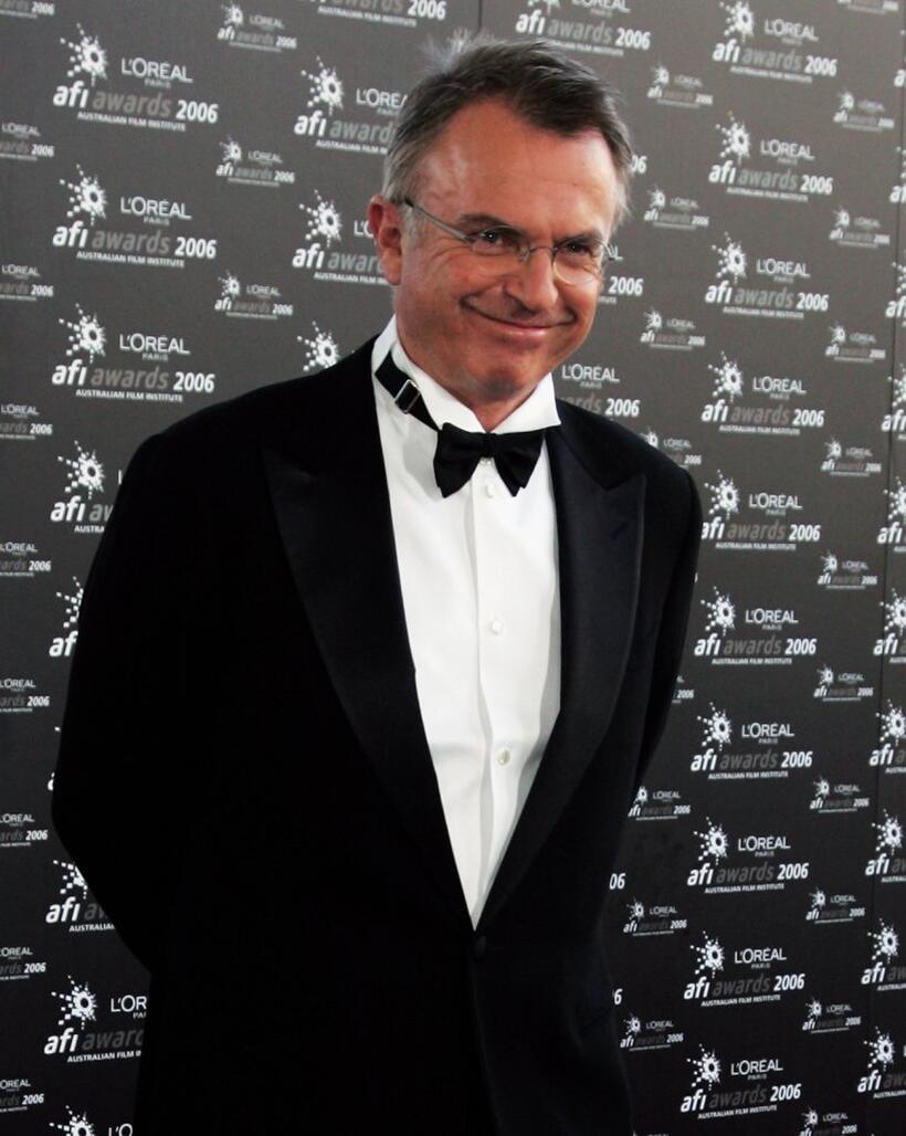 Sam Neill arrives at the L'Oreal Paris 2006 AFI Awards at the Melbourne Exhibition Centre.