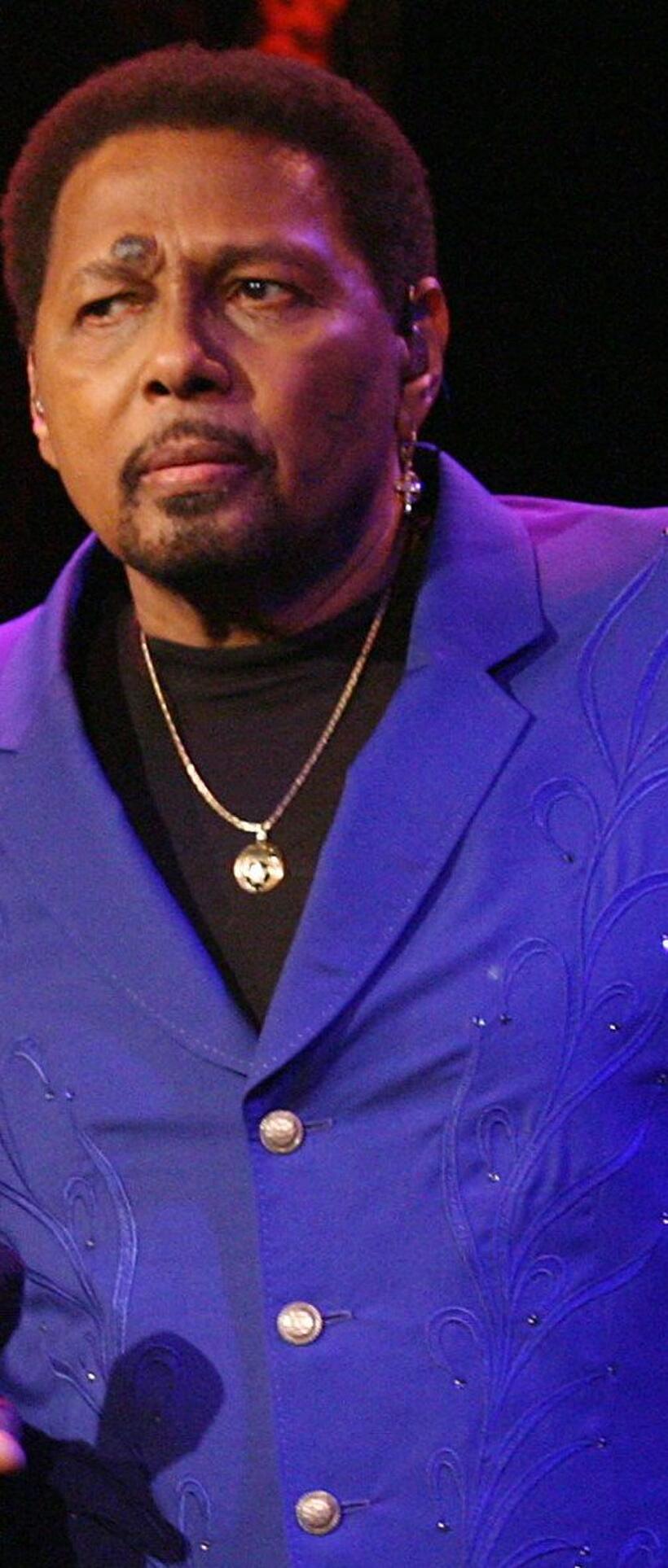 Aaron Neville on the sets of "The Young and The Restless."