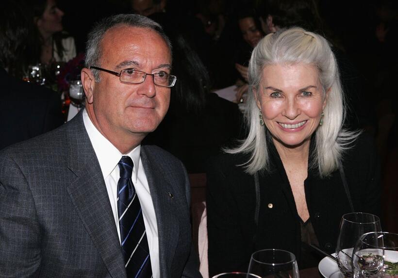Joseph V. Melillo and Robyn Nevin at the "Hedda Gabler" Benefit.
