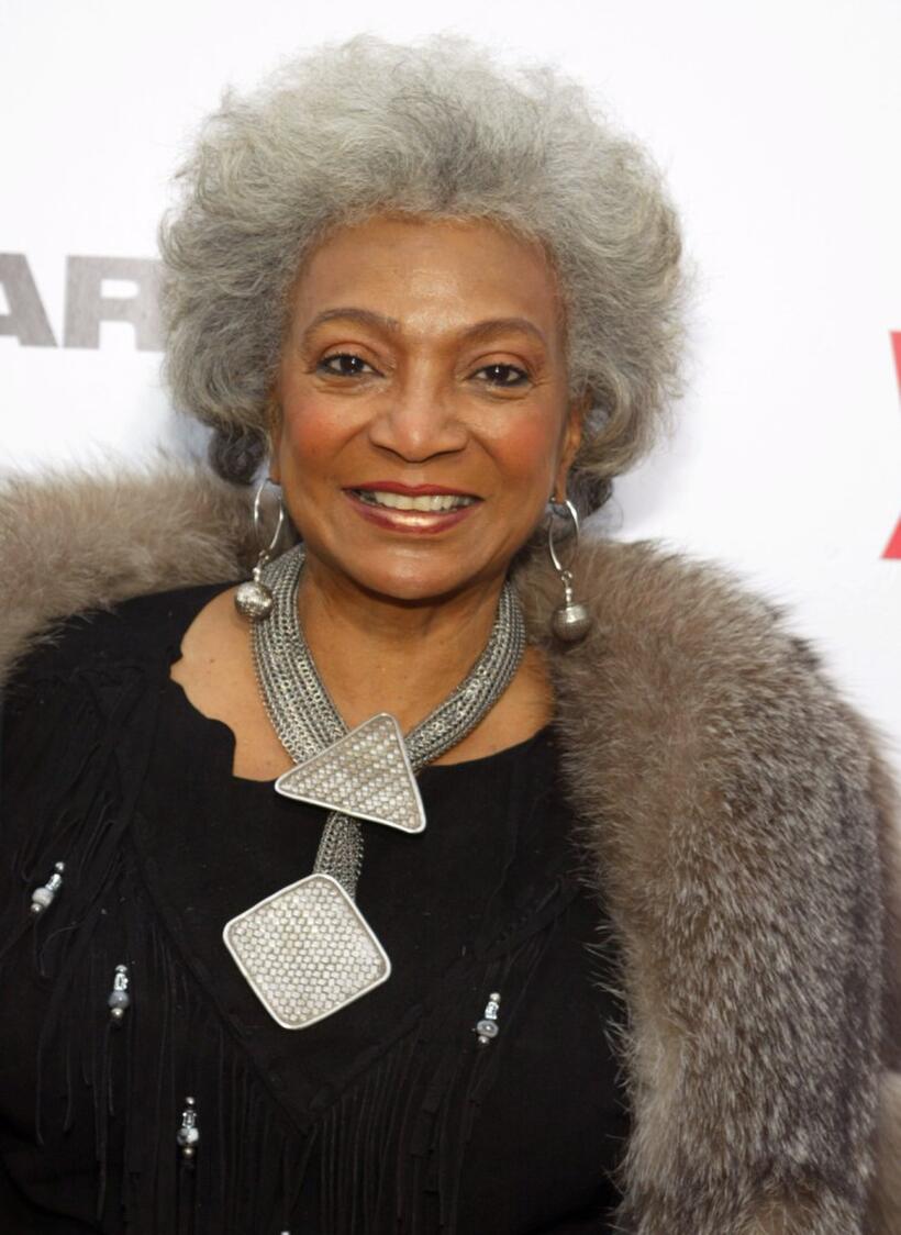 Nichelle Nichols at the premiere of "Are We There Yet."