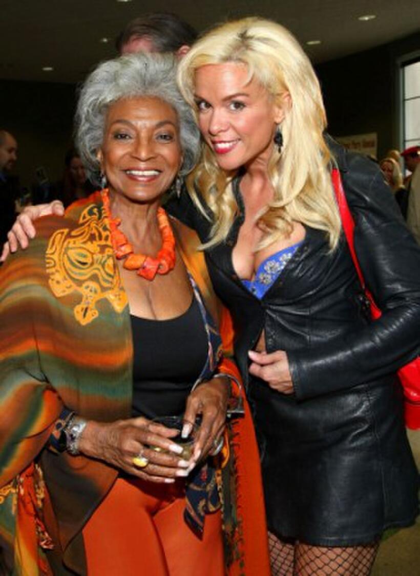 Nichelle Nichols and Chase Masterson at the 2008 Backlot Film Festival Tribute to Carl Reiner.