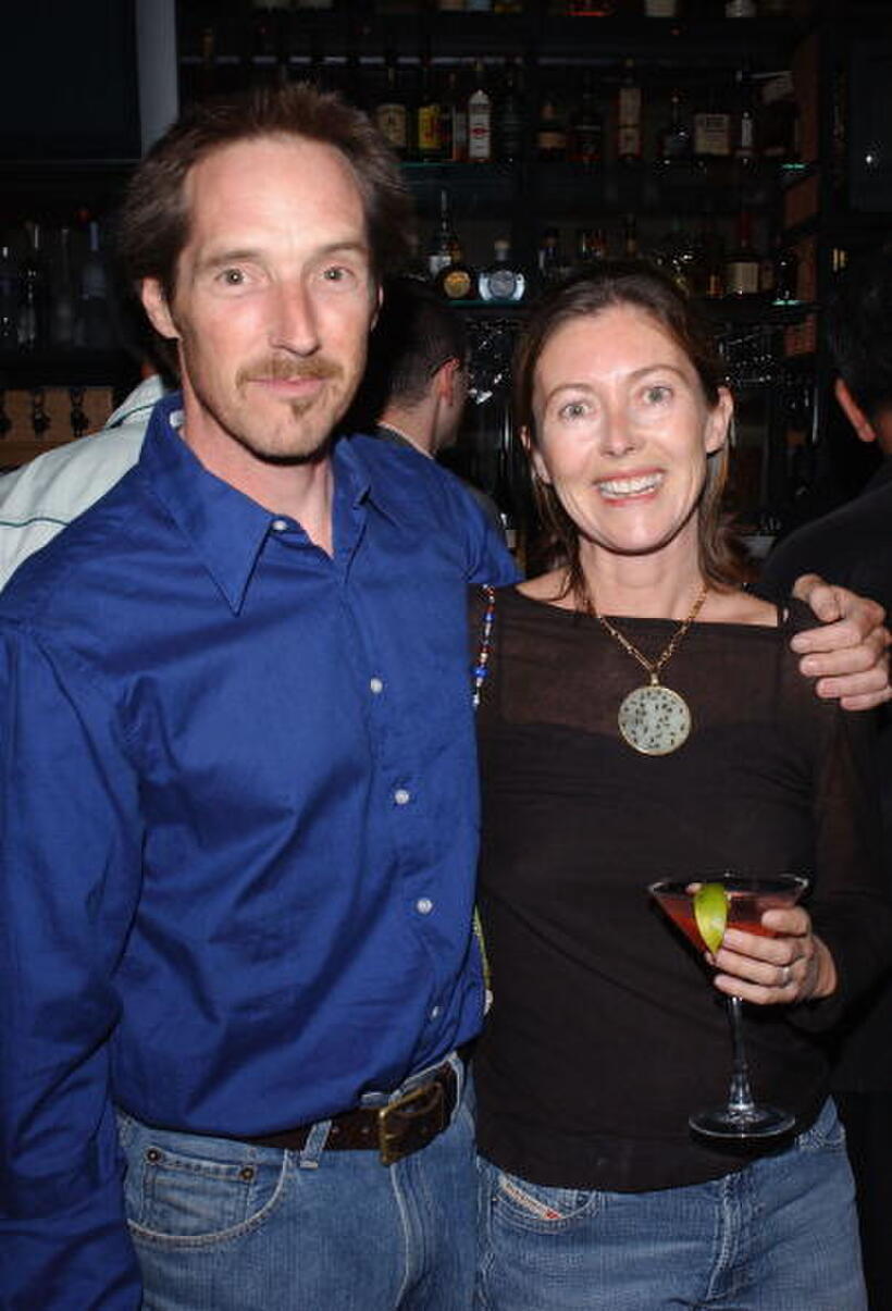 Taylor Nichols and Marga at the after party of the premiere of "Take Me Out."