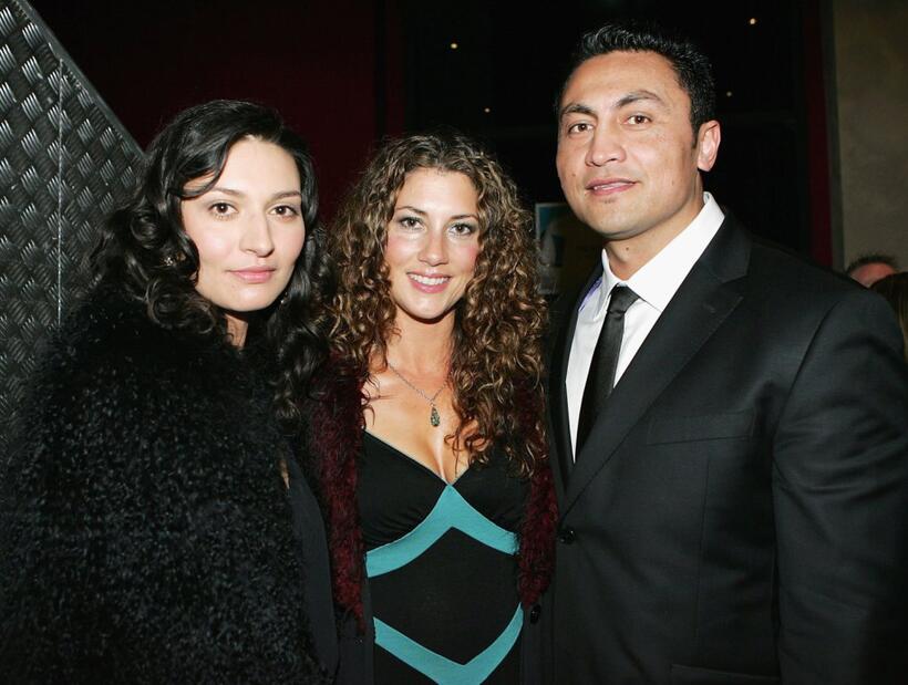 Mia Blake, Justine Naufahu and Rene Naufahu at the Air New Zealand Screen Awards.