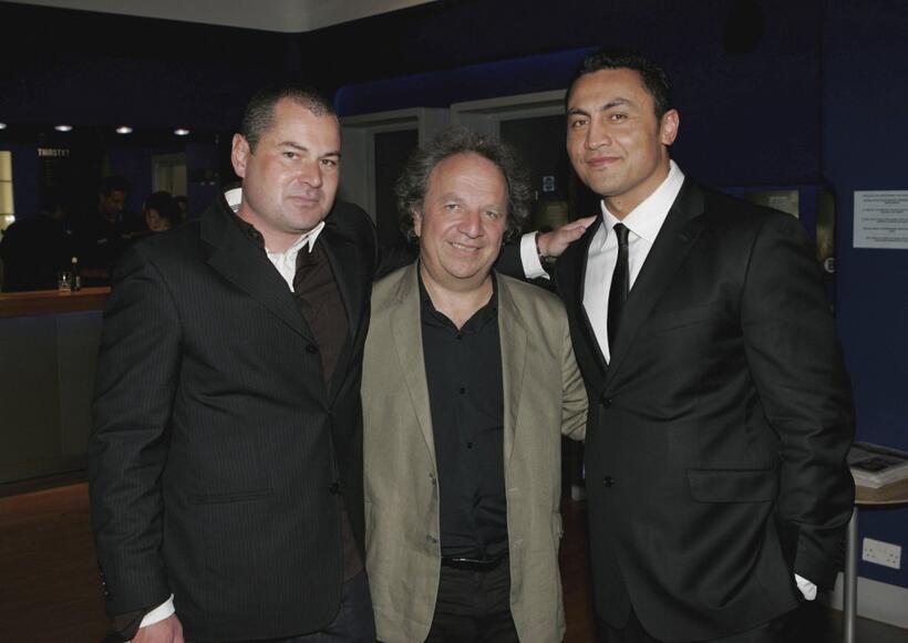 Toa Fraser, Mark Joffe and Rene Naufahu at the Air New Zealand Gala Screening of "NO.2" during the Times BFI London Film Festival.