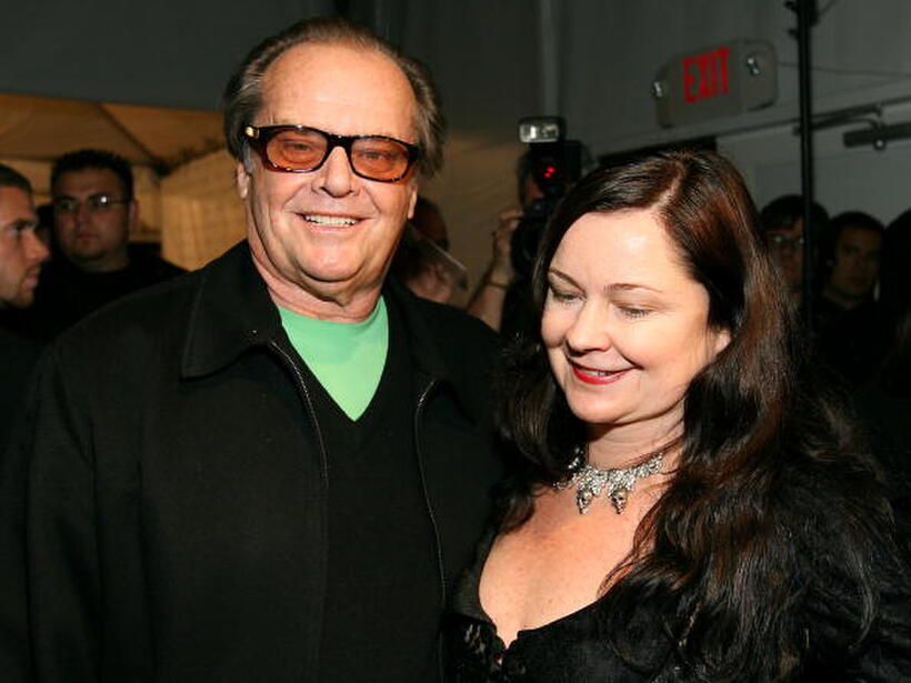 Jack Nicholson and designer Jennifer Nicholson at her Fall 2006 show during the Mercedes Benz Fashion Week.