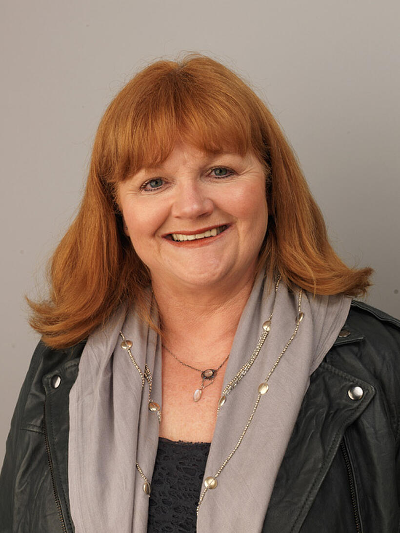 Lesley Nicol at the portrait session of "West Is West" during the 54th BFI London Film Festival.