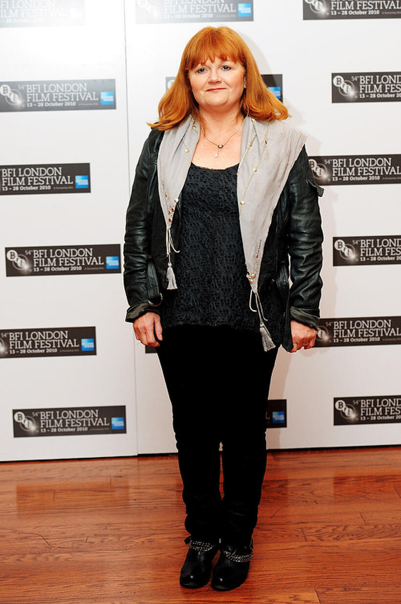 Lesley Nicol at the portrait session of "West Is West" during the 54th BFI London Film Festival.