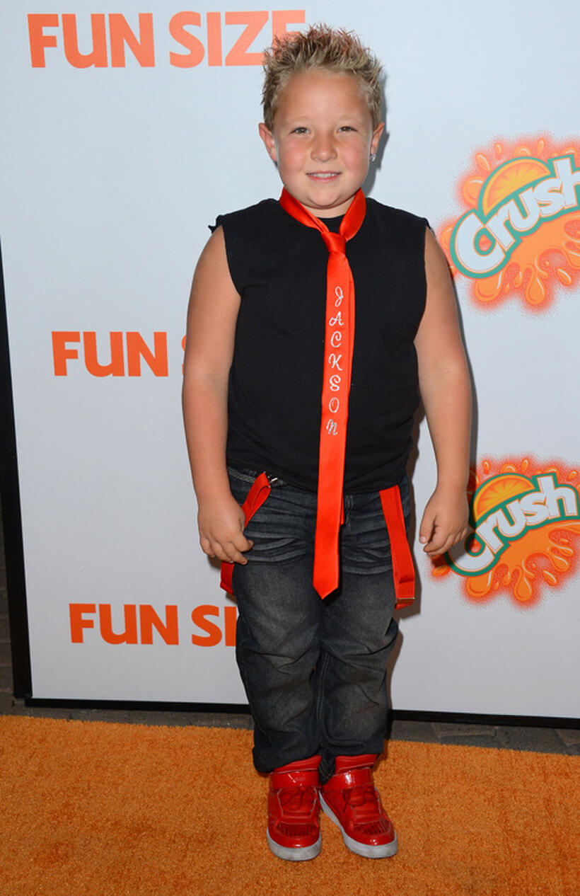 Jackson Nicoll at the California premiere of "Fun Size."